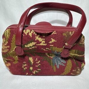 VTG Tapestry Carpet Dr. Bag Handbag Movie Prop Brass MM Garland Morris Moskowitz